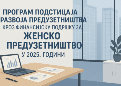 Програм подстицаја развоја предузетништва кроз финансијску подршку за женско предузетништво у 2025. години